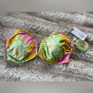 Cute floral bikini top